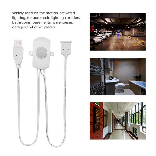 Efficient 120 PIR Motion Sensor with USB Connection for Easy Use
