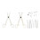 Sterilized.Body Piercing Kit: Forceps Needles & Studs 4Pcs Set 2