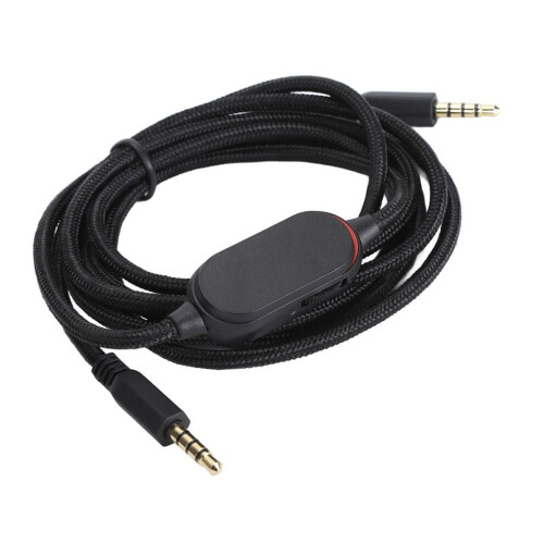 Câble audio sans perte de 1,6 m pour casques de jeu avec microphone