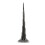 Grå legering Burj Khalifa tornmodell 22 cm Dubai landmärkesprydnad 3