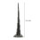 Grå legering Burj Khalifa tornmodell 22 cm Dubai landmärkesprydnad 2