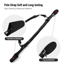 Zeer elastische hengelriemen van 80-120 cm, gemaakt van neopreen en nylon.