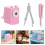 4 Sets Mini School Supplies: Tiny Compass Pencil Sharpener Craft Cutter 11