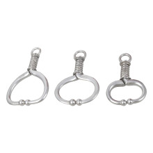3Pcs Livestock Nose Leads Stainless Steel NoPiercing Spring Lock