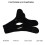 Breathable Anti Snoring Strap for Adults & Kids Black TriangularMesh 4