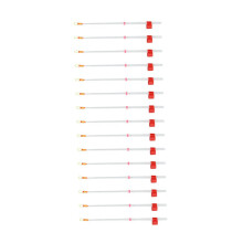 Set van 15 duurzame verlengstukken voor mini-ijsvishengels - 130 mm