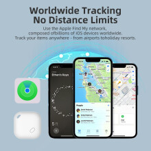 Bluetooth-Tracker (1er-Pack) – Weiß, Schlüssel- und Gegenstandsfinder, 29 x 29 x 11 mm