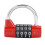 4 Dial Digit Code Combination Padlock Travel Suitcase Gym Locker Security Password Lock Red 3