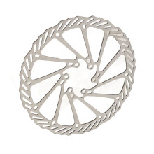 Disque de frein en aluminium de 180 mm pour vélo offrant une stabilité optimale par temps humide.