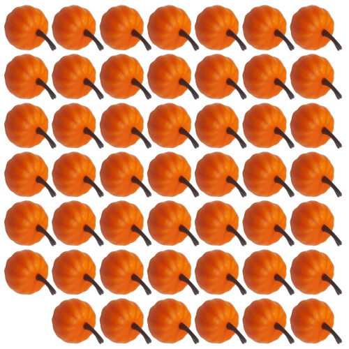 48Pcs Tiny Artificial Pumpkins Fall Festival Desk Decoration