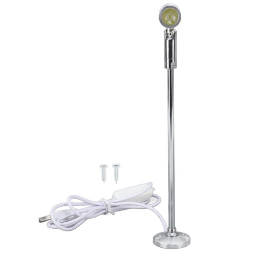 USB-driven LED-spotlight för smyckesdisplayer, silver 2