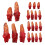 12 Sets Bloederig Afgehakte Plastic Vingers Decoratie 1