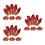 12 Sets Bloederig Afgehakte Plastic Vingers Decoratie 9