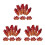 12 Sets Bloederig Afgehakte Plastic Vingers Decoratie 5