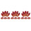 12 Sets Bloederig Afgehakte Plastic Vingers Decoratie 8