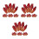 12 Sets Bloederig Afgehakte Plastic Vingers Decoratie 10