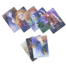 Juego de cartas de tarot de papel recubierto para adivinación, 10 x 7 cm, para mayores de 6 años