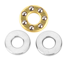 10 Stück Miniatur-Hochpräzisions-Axialkugellager-Set aus Flachstahl (F3-8M 3x8x3,5mm)