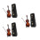 3 Sets Miniature Violin Desktop Decor Realistic Ornament 4