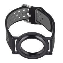 Multifunktionales Silikon-Uhrenarmband für iOS Locator 2021 – Schwarz & Grau