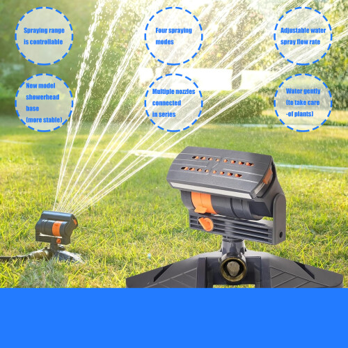 Versatile Lawn and Yard Sprinkler with Adjustable Angles and 1