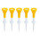 5PCS Yellow Golf Rubber Tees, Smooth Surface, 36g for Better Play 2