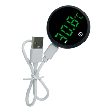 Aquariums Stick On LED Thermometers Ensures-Black Celsius