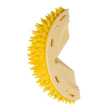 Rascador de pared para gatos con forma de durian y contenedor de hierba gatera, color brillante