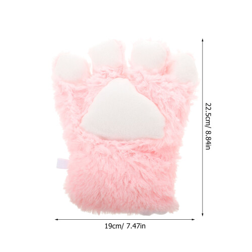 1 Paar Cosplay Katzenkralle Kuschelige Fäustlinge 2