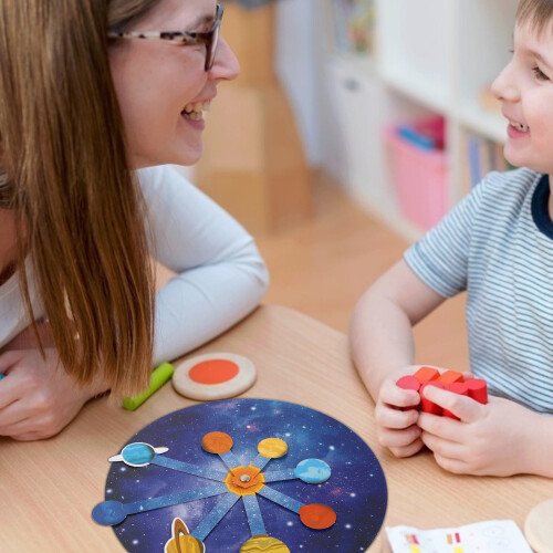 1 Set Diy Zonnestelsel Model Educatief Speelgoed 2
