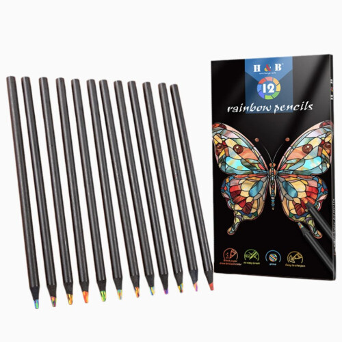 Creative Jumbo 7in1 Multicolored Pencils - 12PCS with 4mm Core