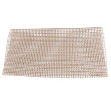 Tapis de cuisson antiadhésif marron durable 30x40cm pour barbecue extérieur polyvalent