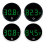 Aquariums Stick On LED Thermometers Ensures-Black Celsius 2