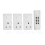 Pack Of 3 Wireless Remote Control Mains Sockets 20M Range With Remote White 1
