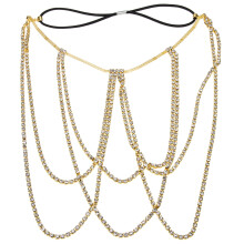 Bodykette Halskette Strasskette Halskette Kristallkette