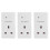Pack Of 3 Wireless Remote Control Mains Sockets 20M Range With Remote White 5
