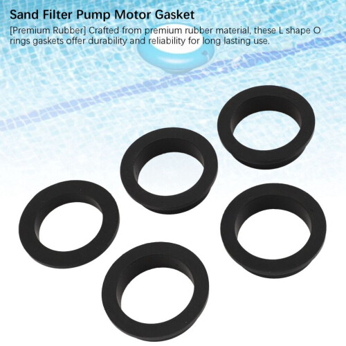 5 st L-formade O-ringar för poolsandfilterpumppackningar 11228 11412 2
