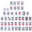 1 Set Mini Mahjong Reisset Draagbare Tegels Kit 3