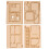 1Set Bouwmodel 3D Kids Gouden DIY Architectuur 10
