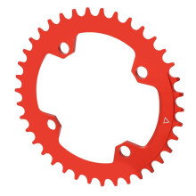 Smal breed enkelvoudig mountainbike kettingblad - rood aluminiumlegering, 32 tanden
