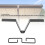 Black Iron Gutter Clip for Rain Chains with V Shaped Adapter 4