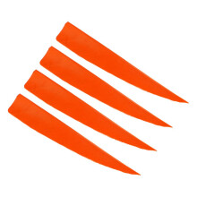 20pcs Orange Real Feather Fletching Archery Arrows 4 Inch Stable Flight