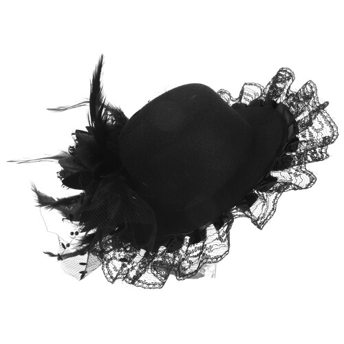 Fascinator Mini Hoed Top Hat Haarspeld Pluim Decoratie