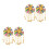 4 Pezzi Spalline Con Paillettes E Frange Per Costumi 8