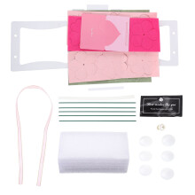 1 Set DIY Blumenkorb Bastelmaterial Kinder Lernspielzeug