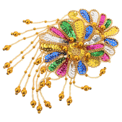 4 Pezzi Spalline Con Paillettes E Frange Per Costumi 1