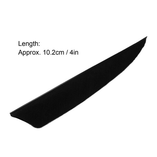 Lot de 20 flèches à empennage noir, 10,2 cm, vol stable 1