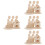 4Sets Leerzame 3D Paaspuzzel Set Kinderen Khaki 8