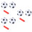 3 Set Palloni Calcio Miniatura 12 Cm Bambini Esterno 7