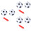 3 Set Palloni Calcio Miniatura 12 Cm Bambini Esterno 6